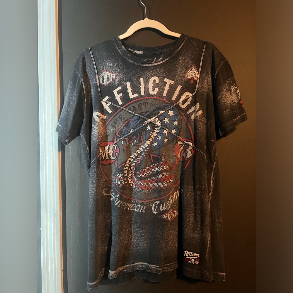 RARE Y2k affliction shirt